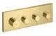 AXOR-HG-AXOR-ShowerSolutions-Thermostatmodul-360-120-Unterputz-eckig-fuer-3-Verbraucher-Brushed-Brass-10751950 gallery number 1